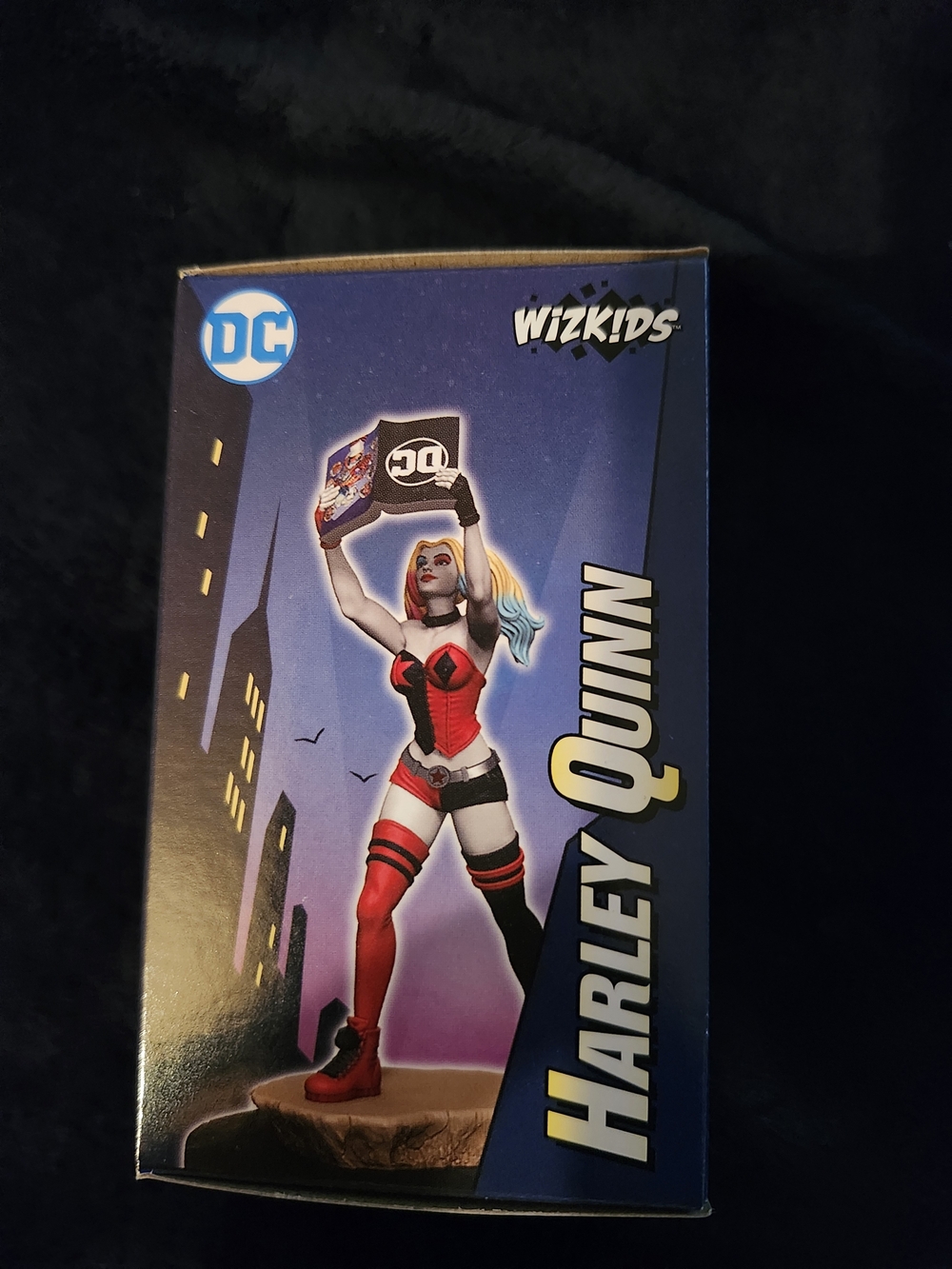 DC Comics Harley Quinn Statue - Red, Black, Blonde with Blue Tip